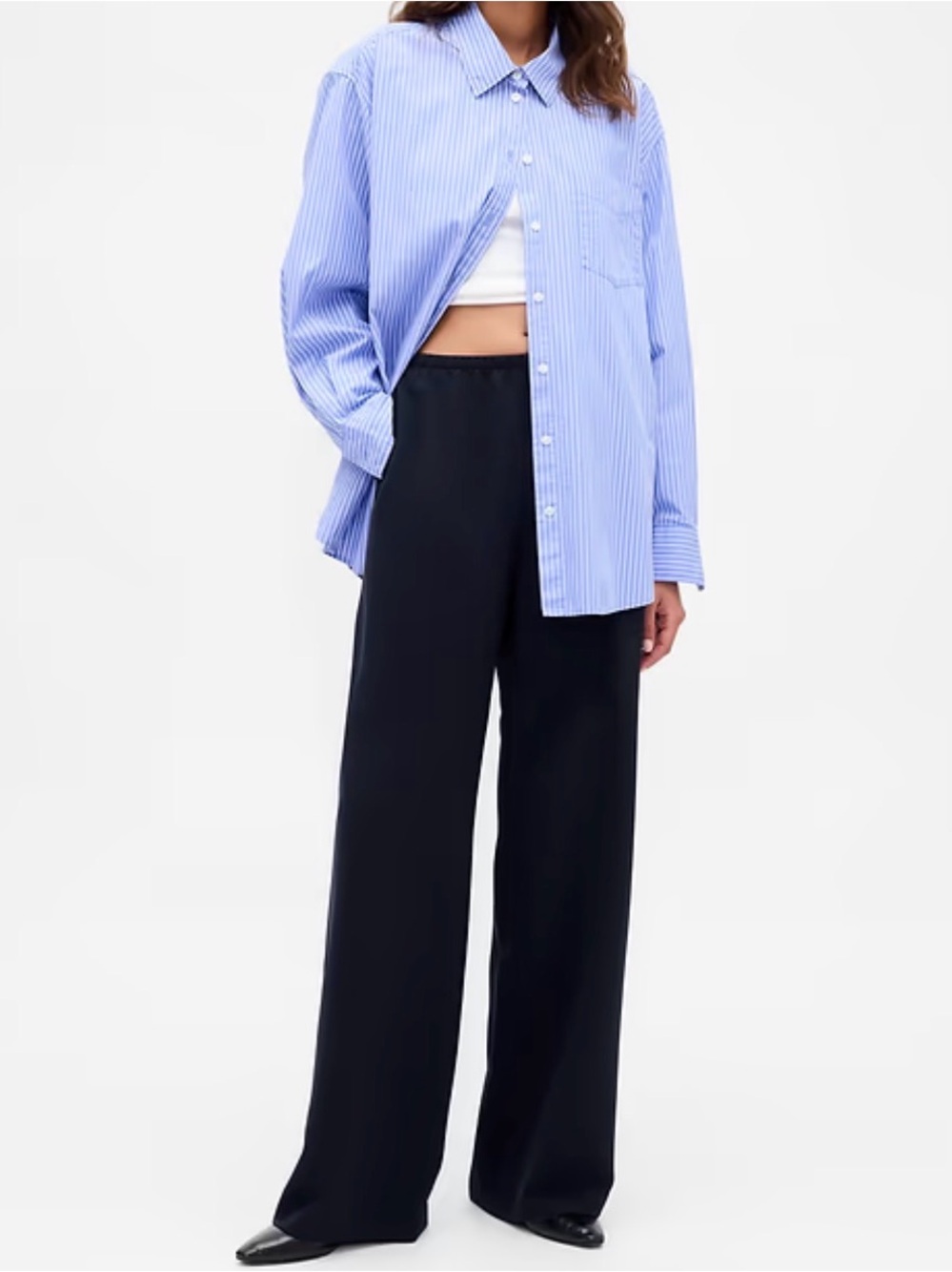 GAP | Black Loose Fit Trouser Pants | Size M
